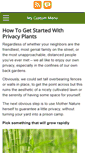 Mobile Screenshot of privacyplants.net